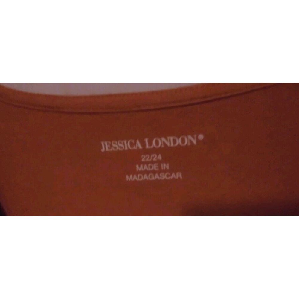 NWT Jessica London 3/4 Sleeve Size 22/24 Top Blouse Mustard - Picture 2 of 3